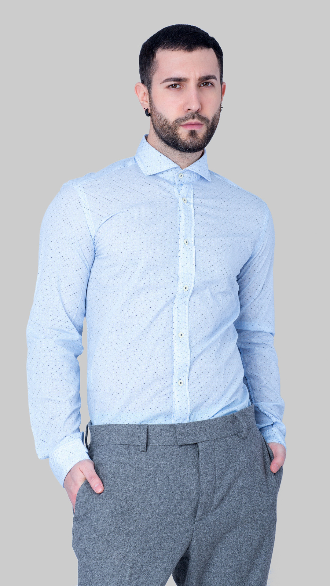 Reduceri 9 Camasa Barbati Summer Light Blue