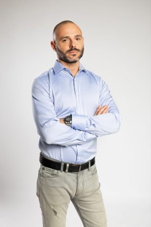 Camasa Barbati Slim Fit Blue Charlie
