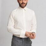 Camasa Barbati Slim Fit Elegant White Shirt