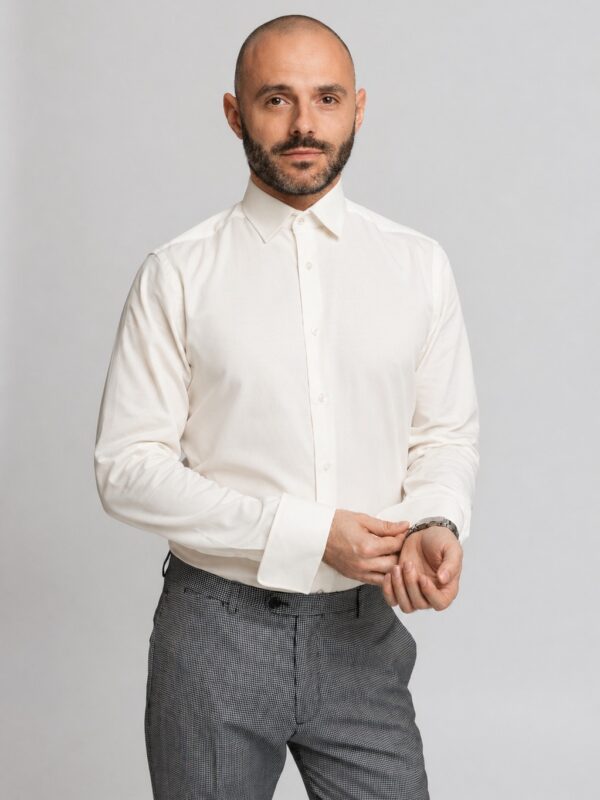 Camasa Barbati Slim Fit Elegant White Shirt