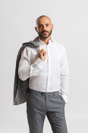 Camasa Barbati Slim Fit White Office